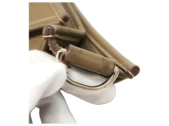 Hermès Borsa a tracolla Hermes Evelyne 3GM Taupe - vista 9