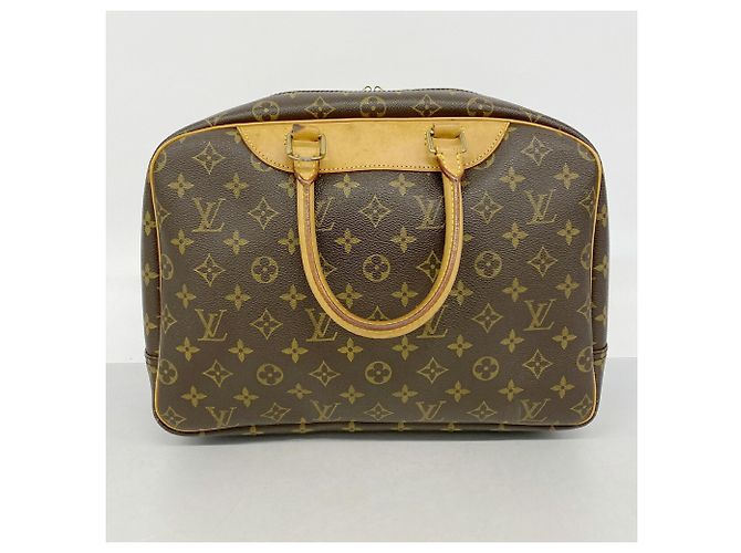 Borsa Louis Vuitton Monogram Deauville Marrone - vista 11