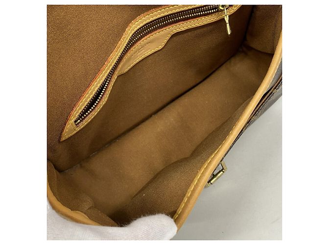 Borsa a tracolla Louis Vuitton Monogram Sologne Marrone - vista 4