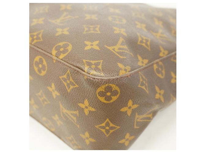 Borsa a tracolla Louis Vuitton Monogram Looping GM Marrone - vista 10