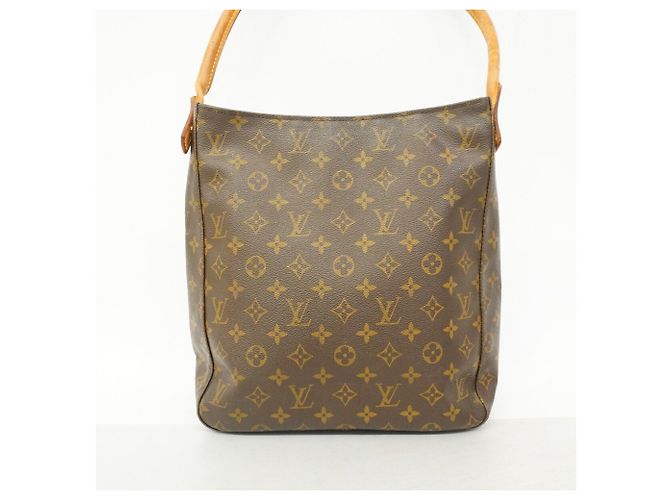 Borsa a tracolla Louis Vuitton Monogram Looping GM Marrone - vista 11