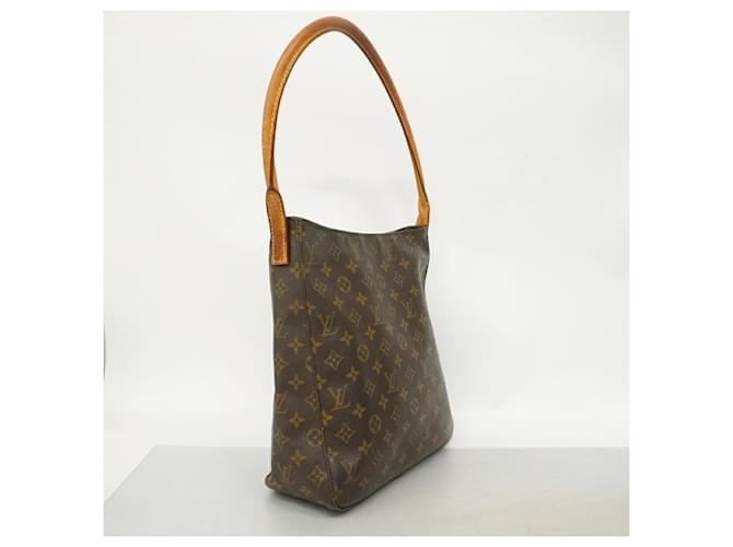 Borsa a tracolla Louis Vuitton Monogram Looping GM Marrone - vista 2