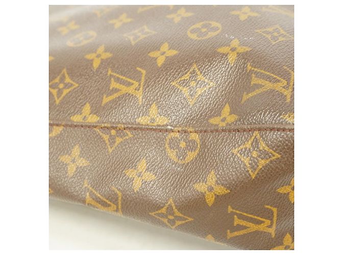 Borsa a tracolla Louis Vuitton Monogram Looping GM Marrone - vista 6