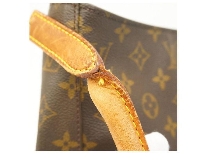 Borsa a tracolla Louis Vuitton Monogram Looping GM Marrone - vista 8