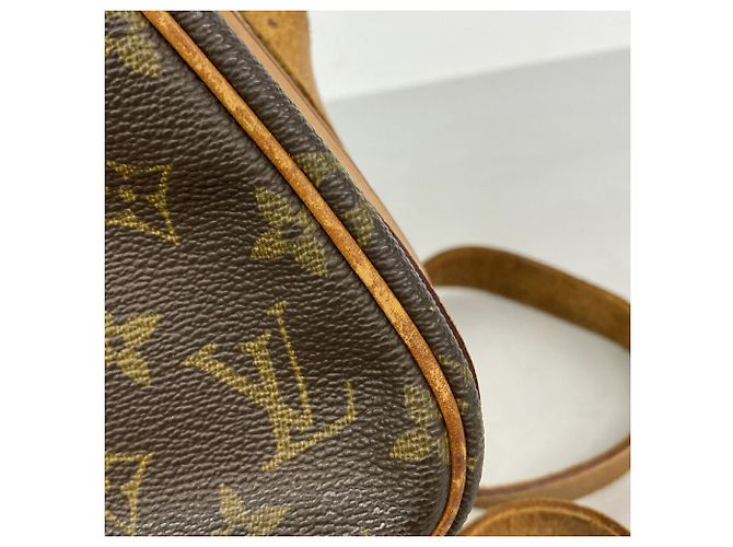 Borsa a tracolla Louis Vuitton Monogram Cartouchiere MM Marrone - vista 12