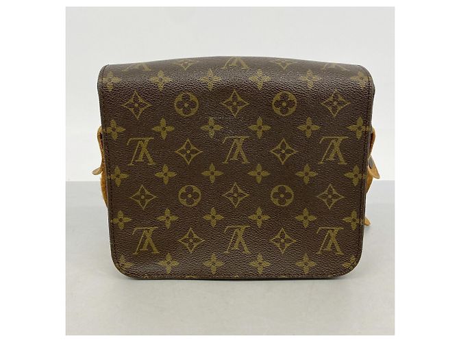 Borsa a tracolla Louis Vuitton Monogram Cartouchiere MM Marrone - vista 13