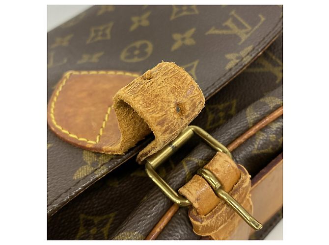 Borsa a tracolla Louis Vuitton Monogram Cartouchiere MM Marrone - vista 6