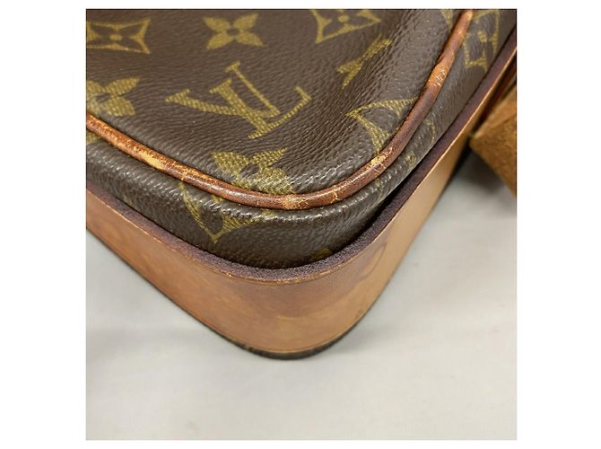 Borsa a tracolla Louis Vuitton Monogram Cartouchiere MM Marrone - vista 7