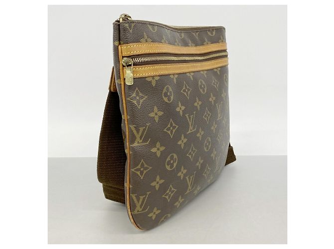 Borsa a tracolla Louis Vuitton Monogram Pochette Bosphore Marrone - vista 2