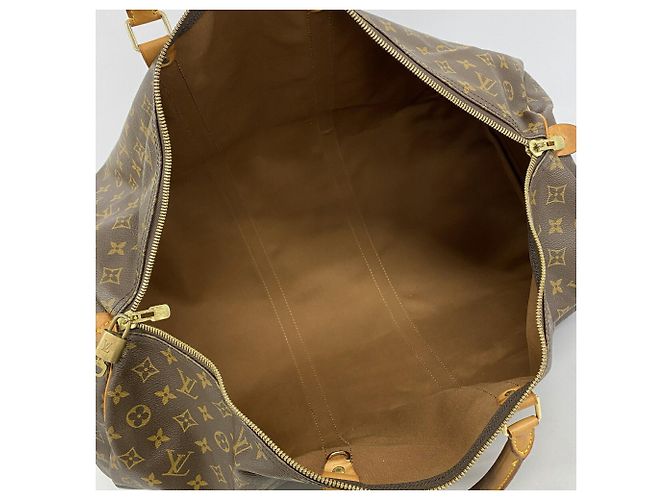 Louis Vuitton Boston Monogram Keepall 60 Marrone - vista 4