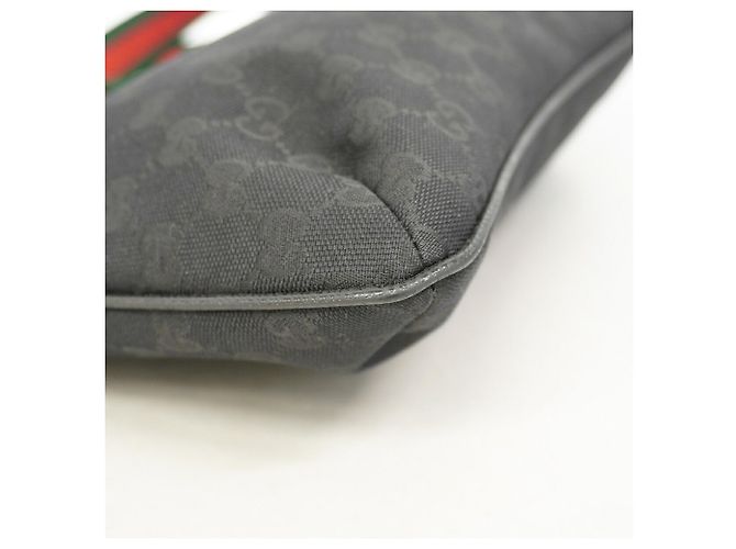 Borsa a tracolla Gucci GG Canvas Nero - vista 7