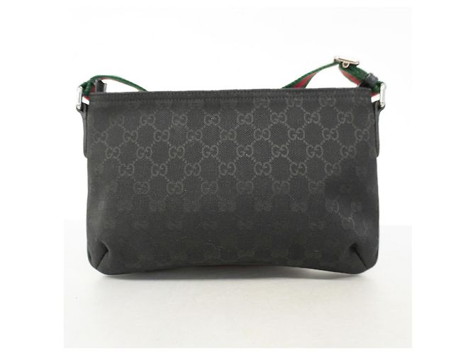 Borsa a tracolla Gucci GG Canvas Nero - vista 9