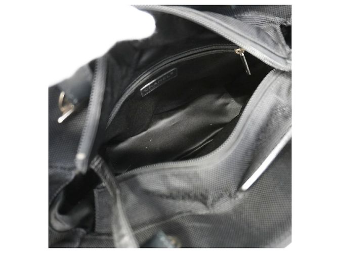 Chanel Paris Biarritz Canvas Tote Bag Schwarz Marineblau - Ansicht 4