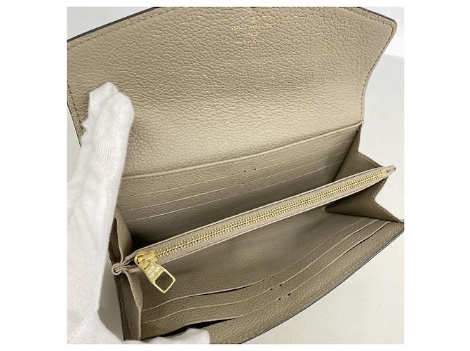 Louis Vuitton Long Wallet Monogram Empreinte Bicolor Grau Roh - Ansicht 3