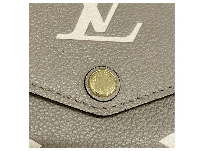 Louis Vuitton Long Wallet Monogram Empreinte Bicolor Grau Roh - Ansicht 5