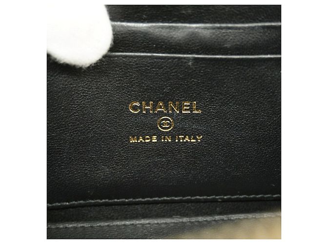 Borsa Vanity Chanel in pelle d'agnello nera Nero - vista 5