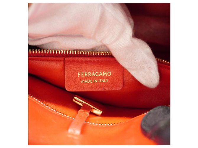 Bolsa de couro Hug Salvatore Ferragamo - vista 5