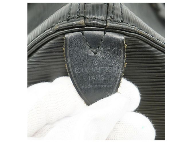 Borsa Louis Vuitton Epi Speedy 30 Nero - vista 5