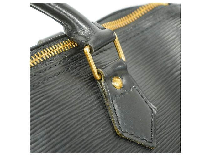 Borsa Louis Vuitton Epi Speedy 30 Nero - vista 8