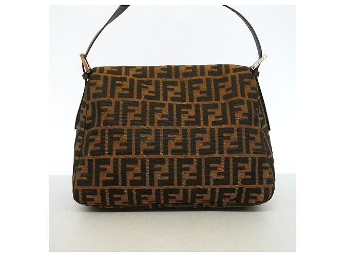 Borsa a secchiello Fendi Zucca Mamma Marrone - vista 10