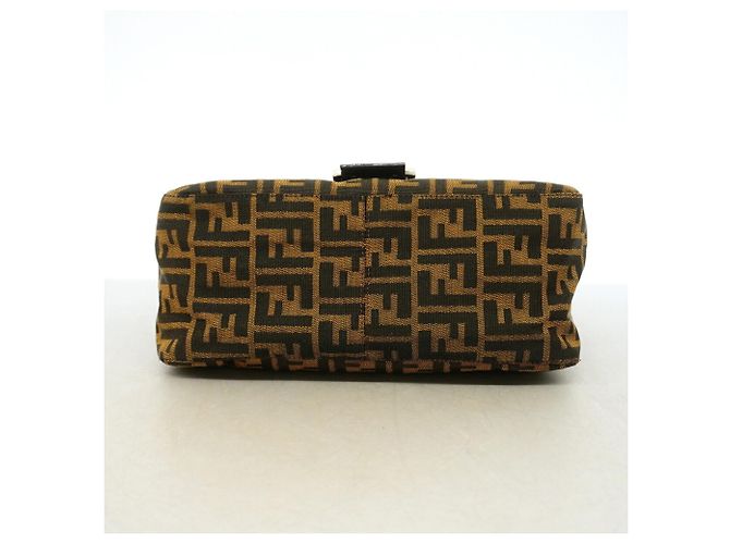 Borsa a secchiello Fendi Zucca Mamma Marrone - vista 3