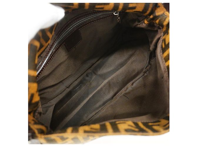Borsa a secchiello Fendi Zucca Mamma Marrone - vista 4