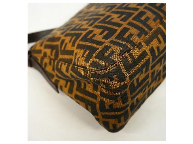Borsa a secchiello Fendi Zucca Mamma Marrone - vista 8