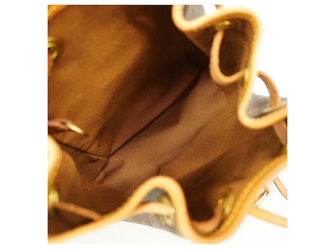 Zaino Louis Vuitton Monogram Mini Montsouris Marrone - vista 4
