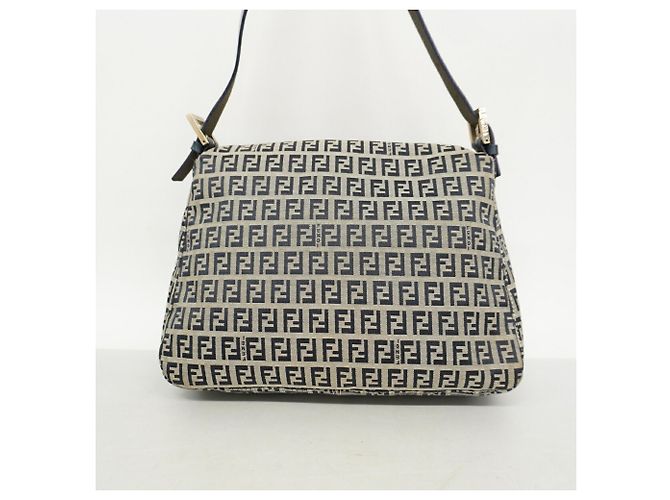 Borsa a secchiello Fendi Zucchino Mamma Marrone Blu navy - vista 10
