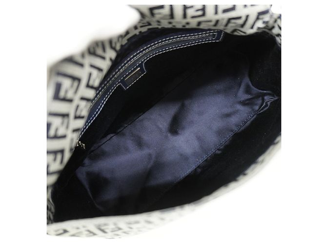 Borsa a secchiello Fendi Zucchino Mamma Marrone Blu navy - vista 4