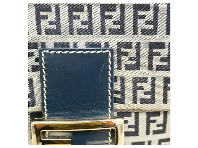Borsa a secchiello Fendi Zucchino Mamma Marrone Blu navy - vista 9