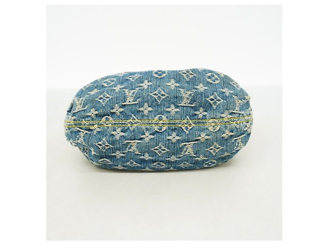 Borsa a mano Louis Vuitton Monogram Denim Pleaty Blu - vista 3
