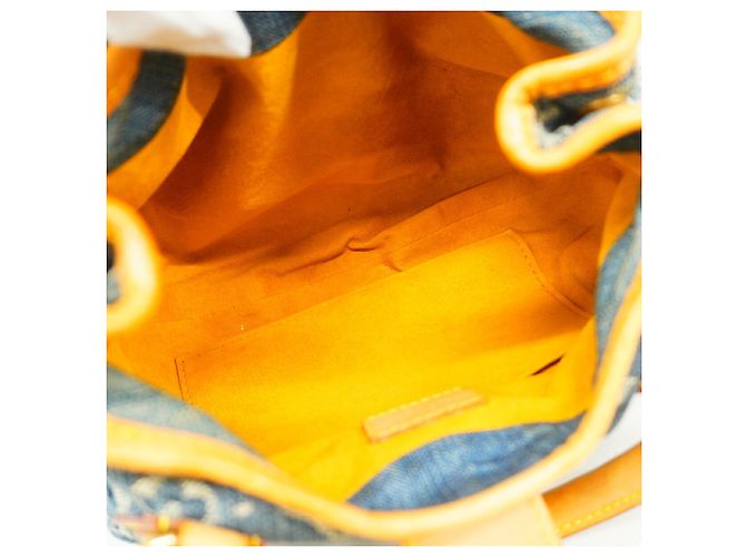 Borsa a mano Louis Vuitton Monogram Denim Pleaty Blu - vista 4