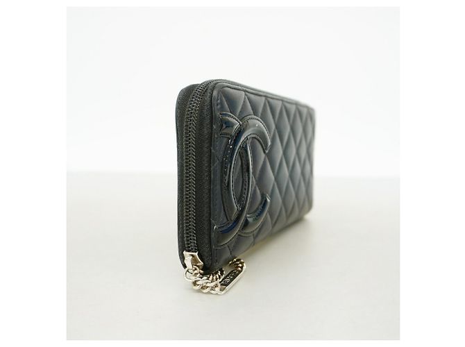 Cartera larga Chanel Cambon de piel de cordero Negro - vista 2