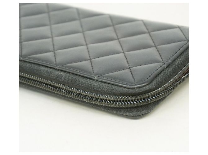 Cartera larga Chanel Cambon de piel de cordero Negro - vista 6