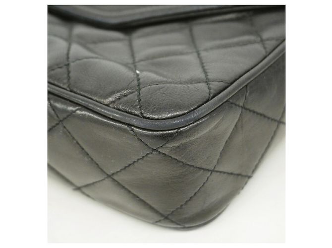 Timeless Borsa a tracolla Chanel Matelassé in pelle di agnello nera Nero - vista 6