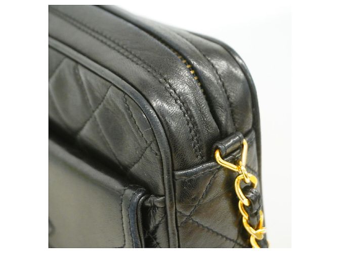 Timeless Borsa a tracolla Chanel Matelassé in pelle di agnello nera Nero - vista 7