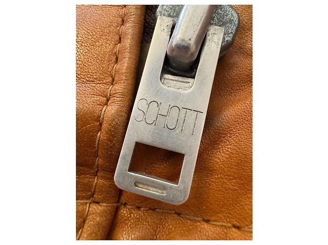 Schott Lederjacke Braun - Ansicht 2
