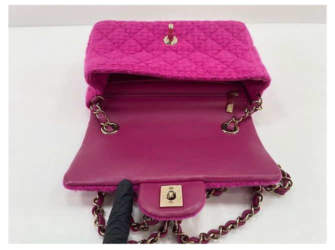 Borsa a tracolla Chanel Mini Matelassé Rosa - vista 11
