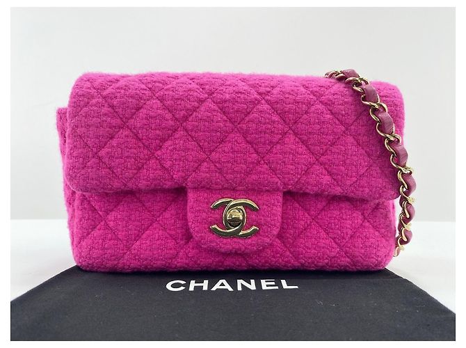 Borsa a tracolla Chanel Mini Matelassé Rosa - vista 12