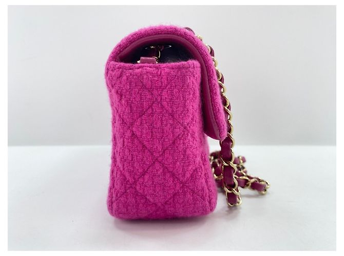Borsa a tracolla Chanel Mini Matelassé Rosa - vista 4