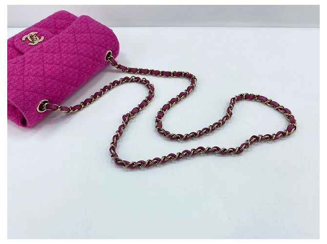 Borsa a tracolla Chanel Mini Matelassé Rosa - vista 8
