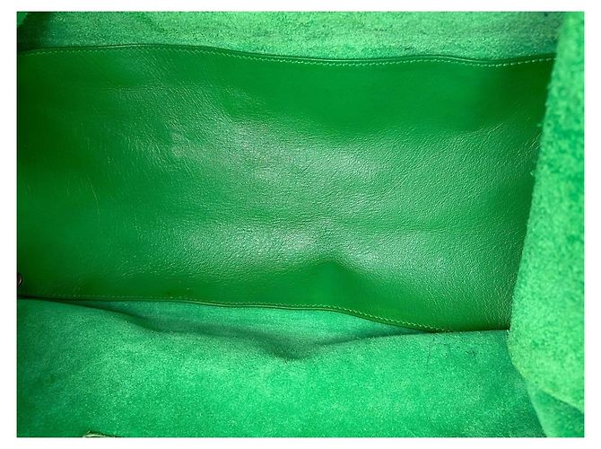 Borsa a tracolla Balenciaga Paper A4 Tote Verde - vista 12