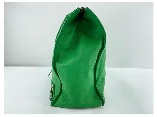Borsa a tracolla Balenciaga Paper A4 Tote Verde - vista 5