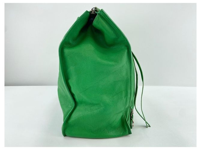 Borsa a tracolla Balenciaga Paper A4 Tote Verde - vista 6