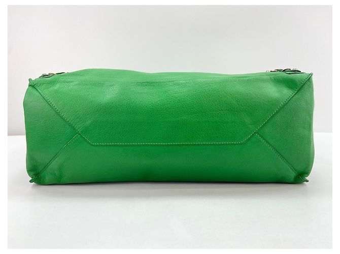 Borsa a tracolla Balenciaga Paper A4 Tote Verde - vista 7