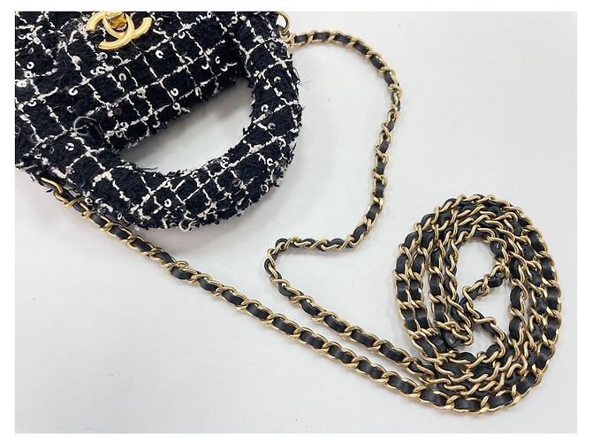 Bolsa de ombro Chanel preta Preto - vista 8
