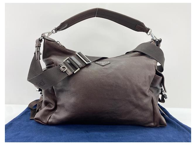 Borsa a tracolla Prada Explorer Marrone - vista 15