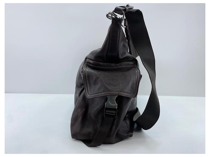 Borsa a tracolla Prada Explorer Marrone - vista 3