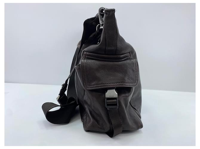 Borsa a tracolla Prada Explorer Marrone - vista 4